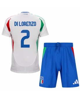 Italia Giovanni Di Lorenzo #2 Maglia Gara Trasferta Repliche Europei 2024 Bambino
